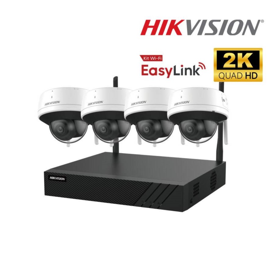 EASYLINK KIT WIFI 6 CON NVR 8CH + 4 DOMOS 4MP WIFI INT