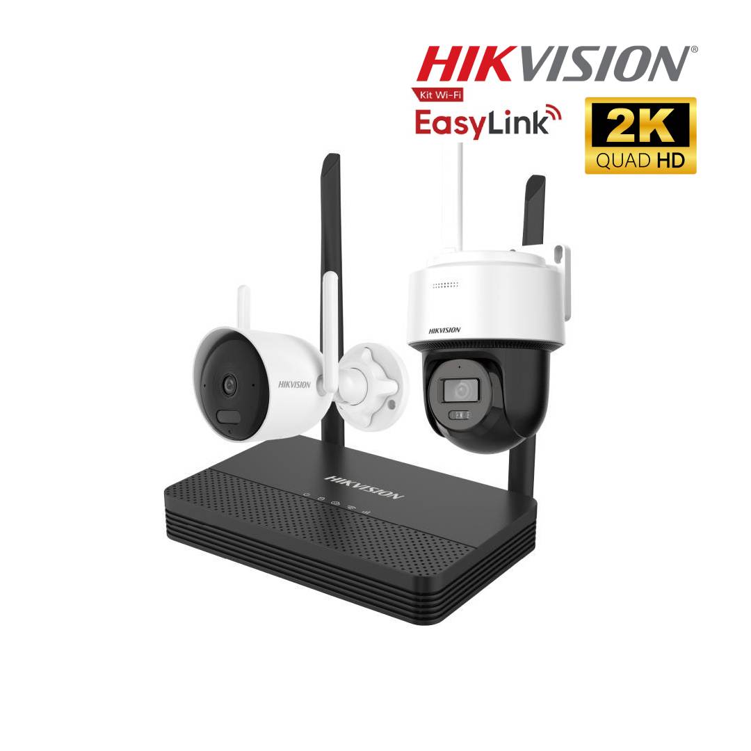 EASYLINK KIT WIFI 6 CON NVS + CAMARA PT DOMO 4MP EXT + CAMARA BULLET 4MP