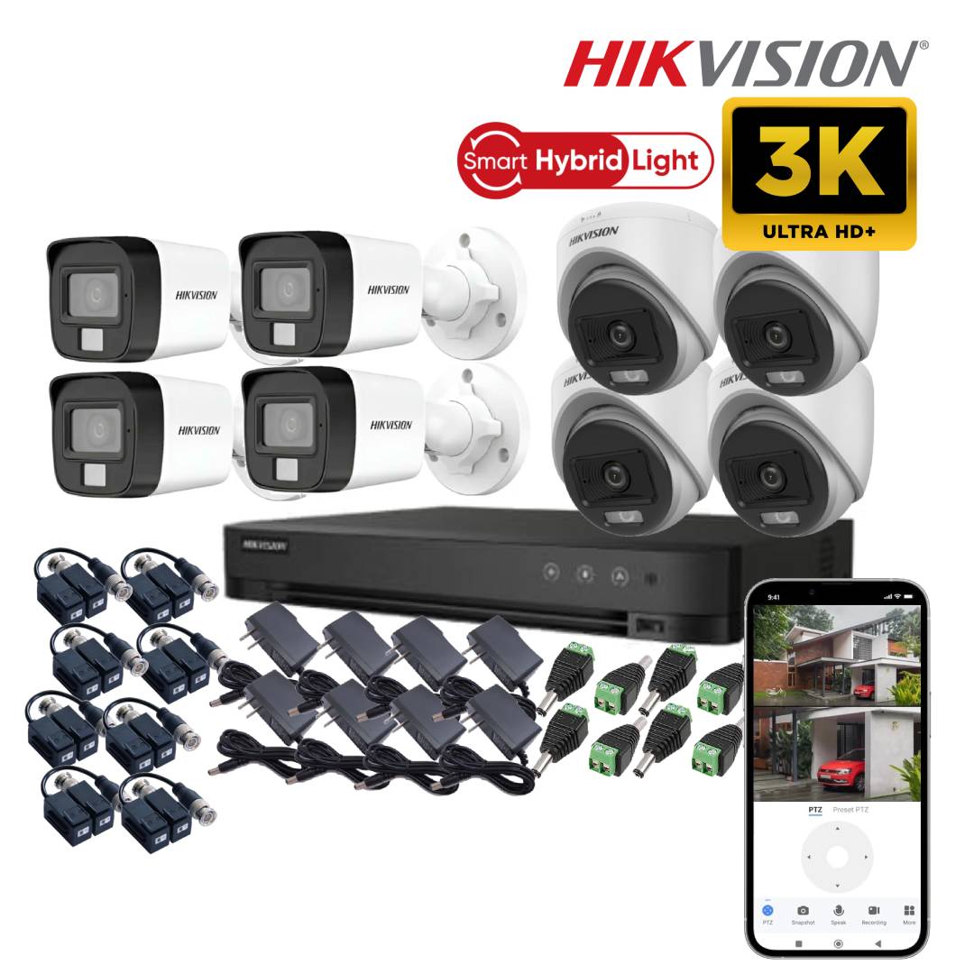 Kit 8 Cámaras De Seguridad 3K  ACUSENSE 5MP